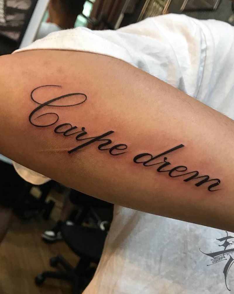 英文纹身图片_手臂小清新纹身图案