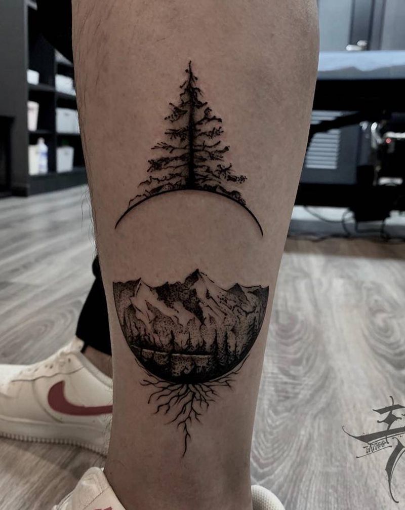 三木刺青纹身图片_点刺小清新纹身图案