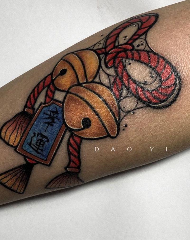 铃纹身图片_手臂Old School纹身图案