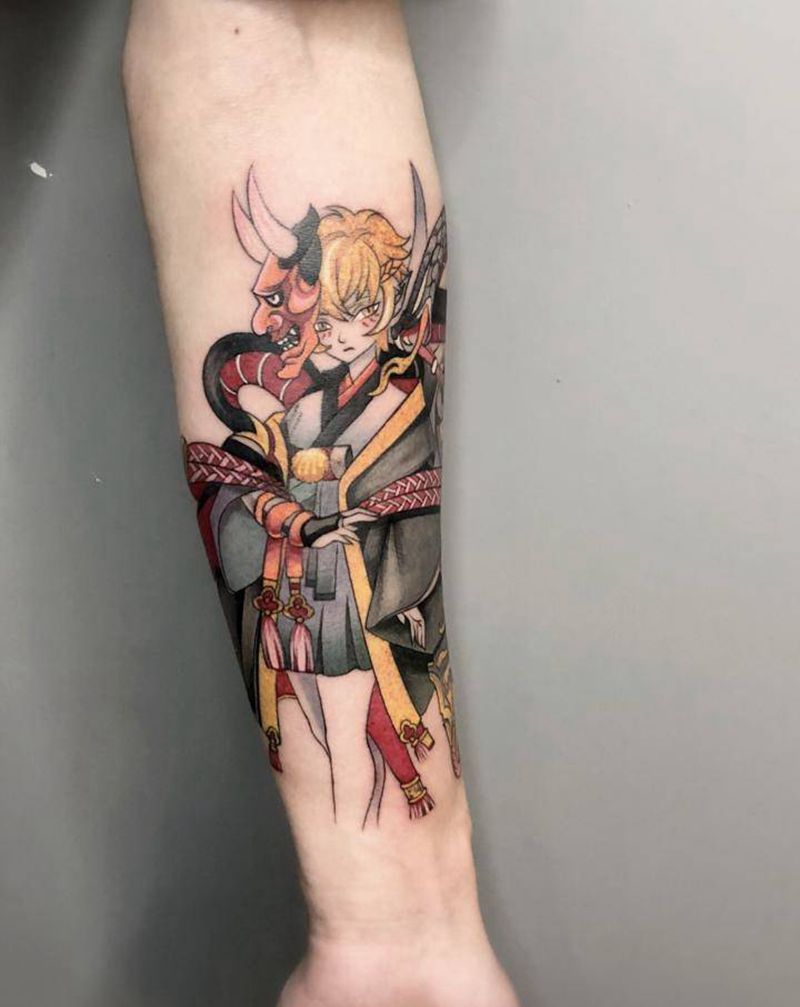 卡通纹身图片_手臂New School纹身图案