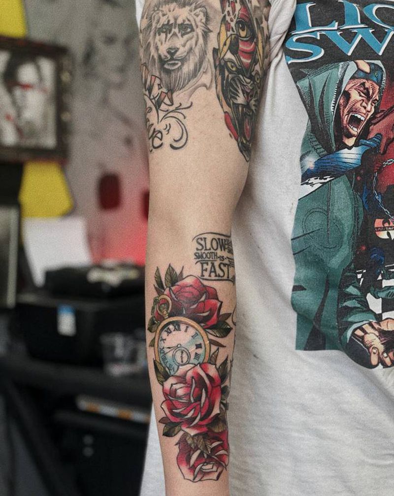 康纳手臂纹身纹身图片_手臂school纹身图案