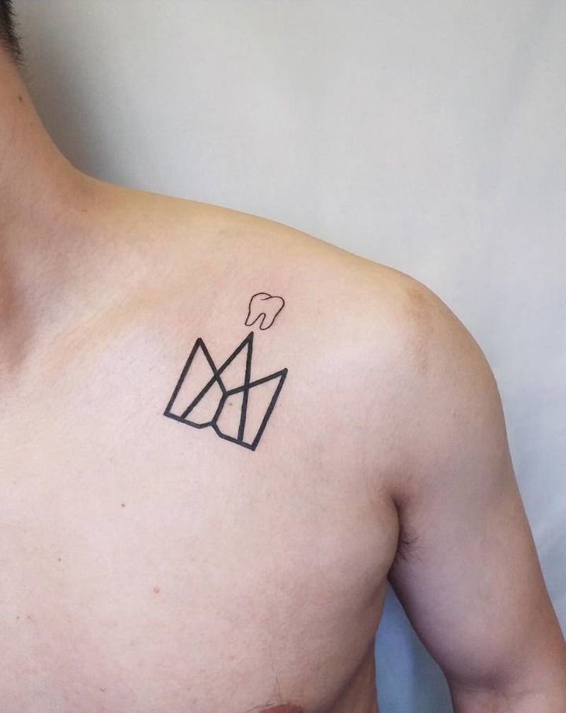 店内小图纹身图片_手部几何纹身图案