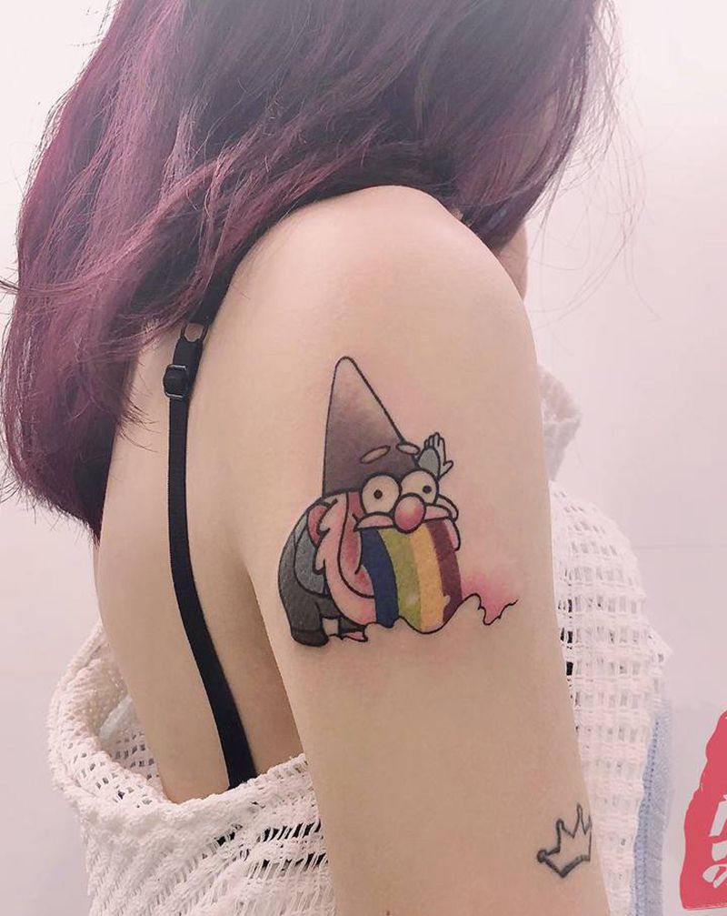 每一个喝醉的夜晚纹身图片_手臂水彩长沙纹身图案