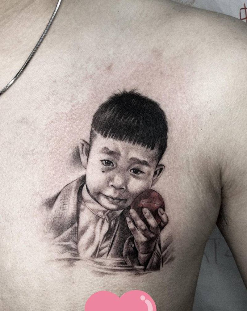 肖像纹身图片_欧美写实纹身图案