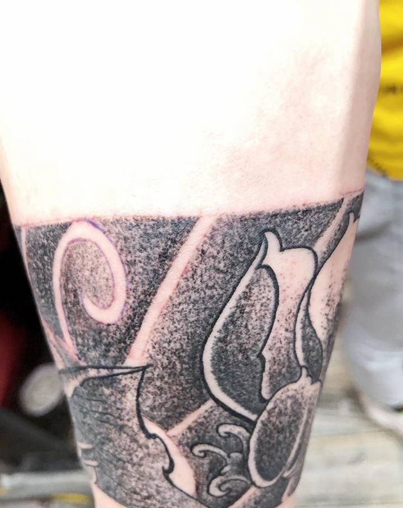 点刺纹身图片_手部纹身图案