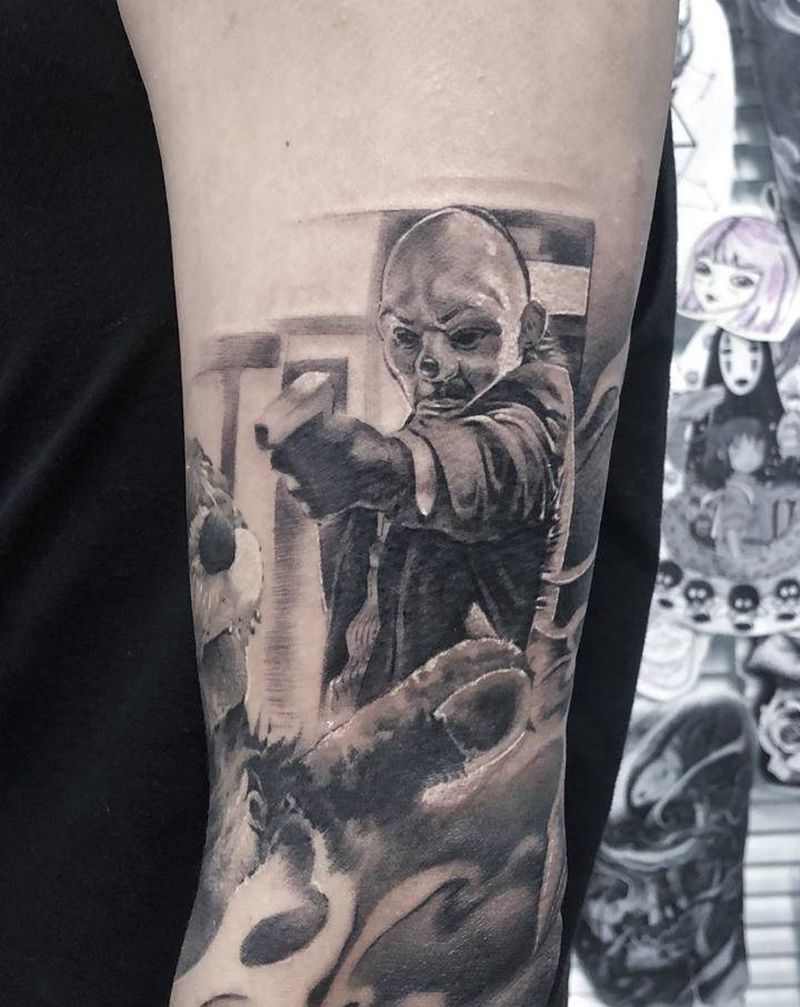 joker纹身图片_欧美写实纹身图案