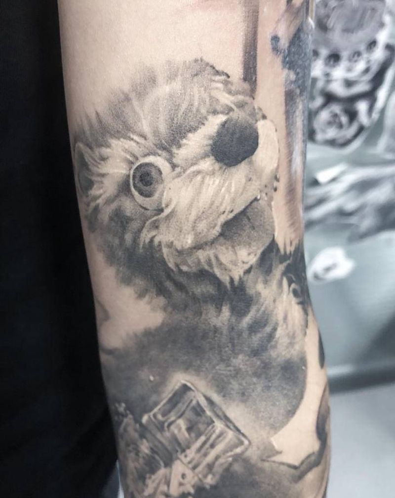 恢复图/bear纹身图片_欧美写实纹身图案