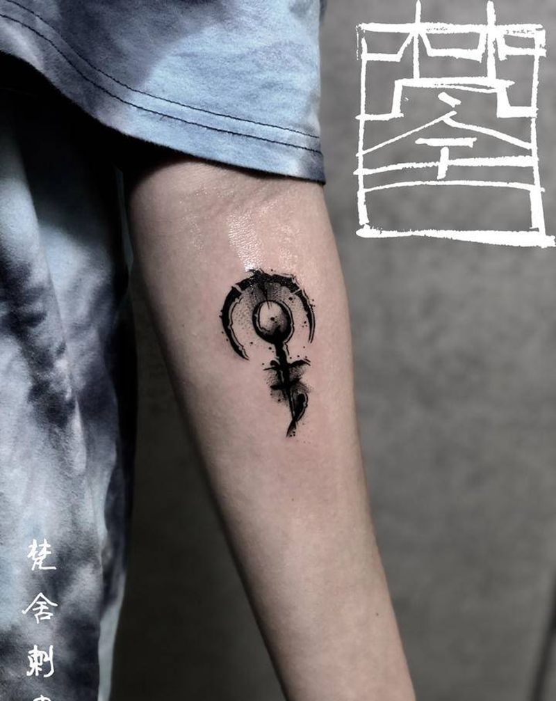 暗黑花体纹身图片_手部手臂花体字New School暗黑纹身图案