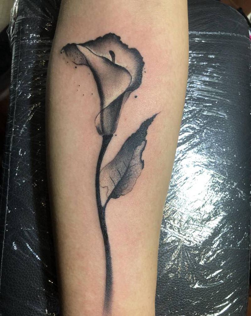 近日小图纹身图片_水墨纹身图案