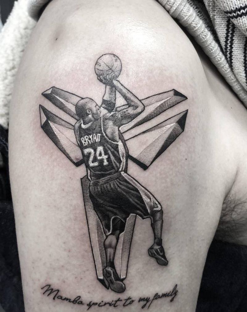 kobe纹身图片_欧美写实纹身图案