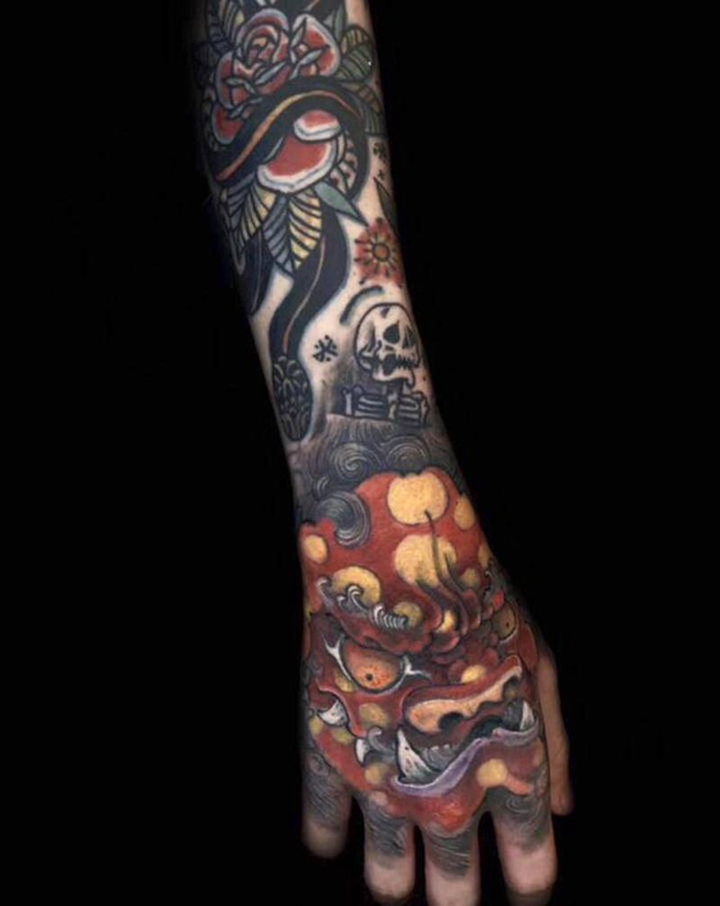 手背纹身图片_手部纹身图案