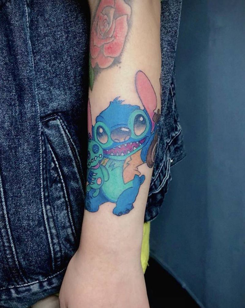 史迪仔纹身图片_Old School纹身图案