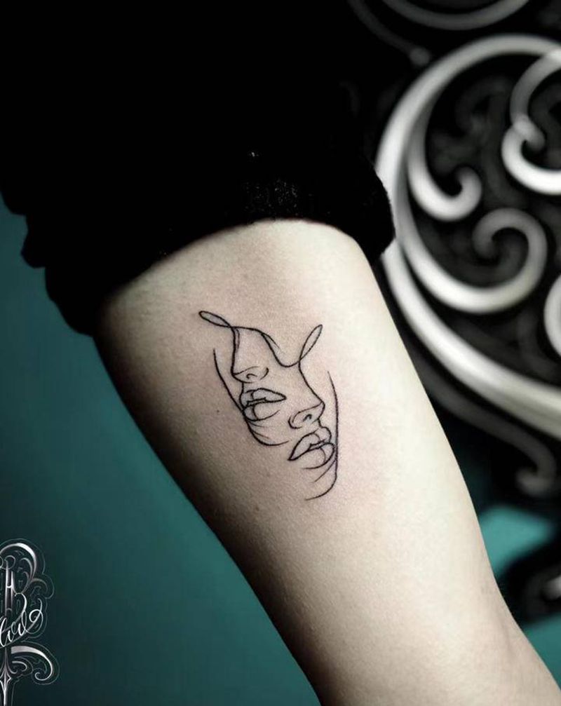 简笔纹身图片_手臂纹身图案