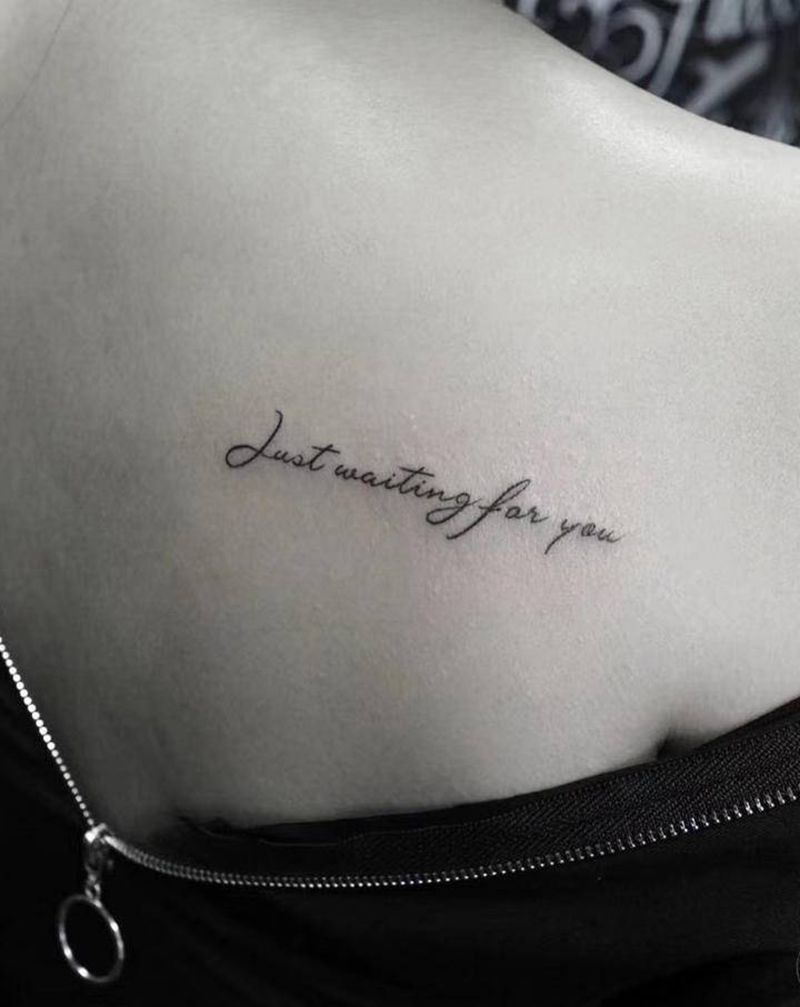 小字母小清新纹身图片_手臂纹身图案