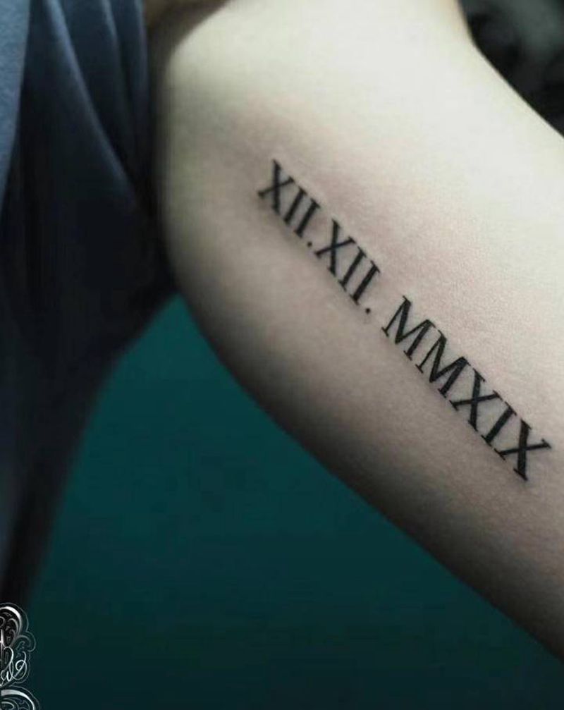 小字母小清新纹身图片_手臂纹身图案