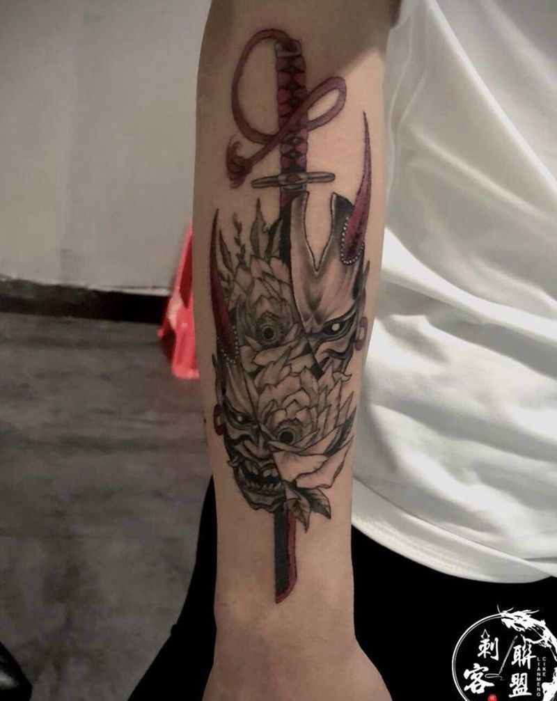 般若纹身图片_老传统纹身图案