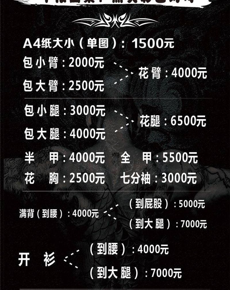 可以参照下价格纹身图片_肩部胸部老传统新传统纹身图案