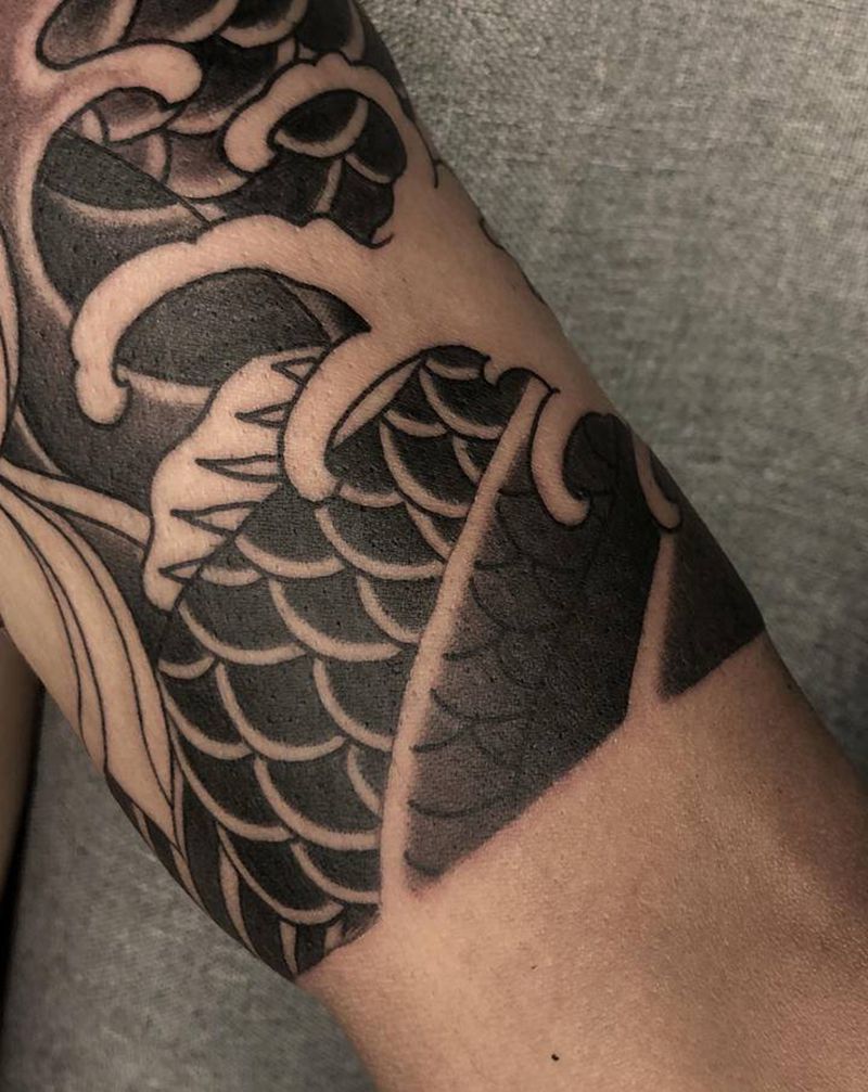 未完待续纹身图片_手臂老传统纹身图案