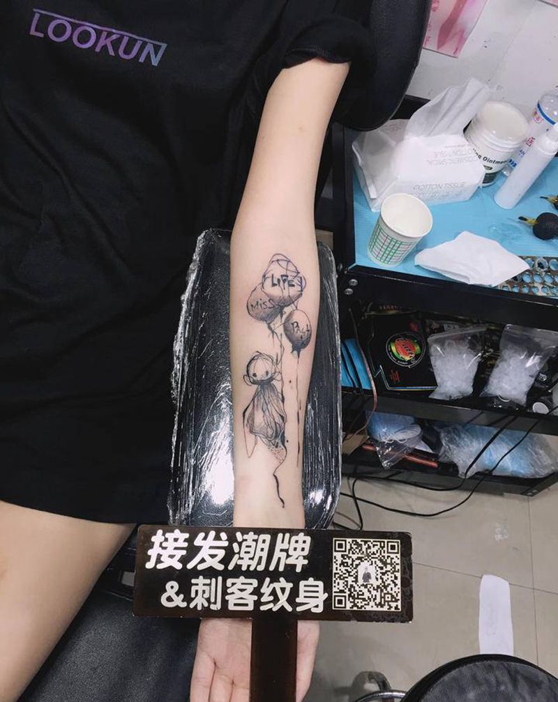 小清新纹身纹身图片_手臂纹身图案