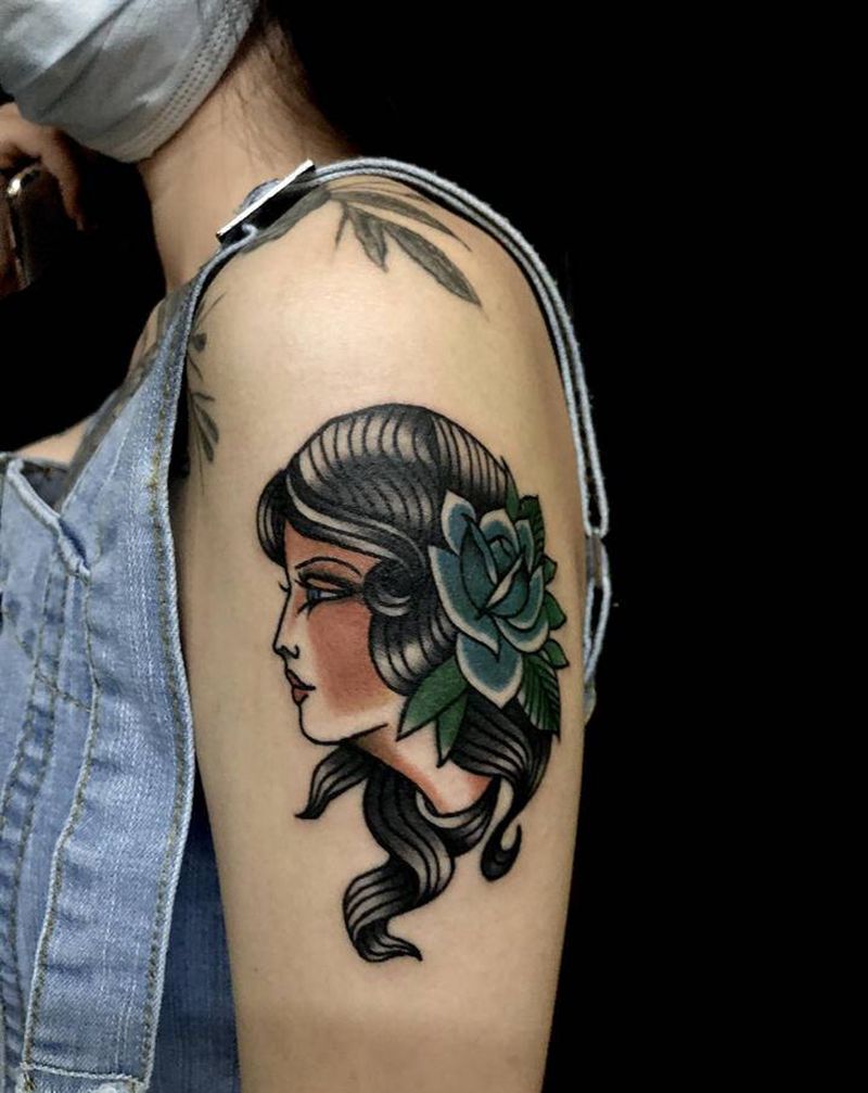 Old school纹身图片_手臂Old School纹身图案