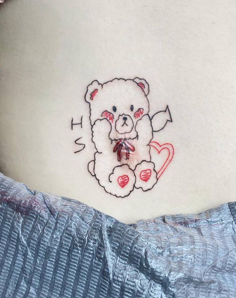 熊纹身图片_手臂纹身图案