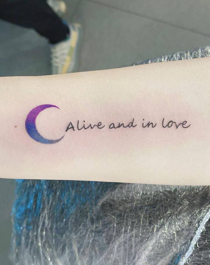 小清新纹身图片_手臂水彩纹身图案