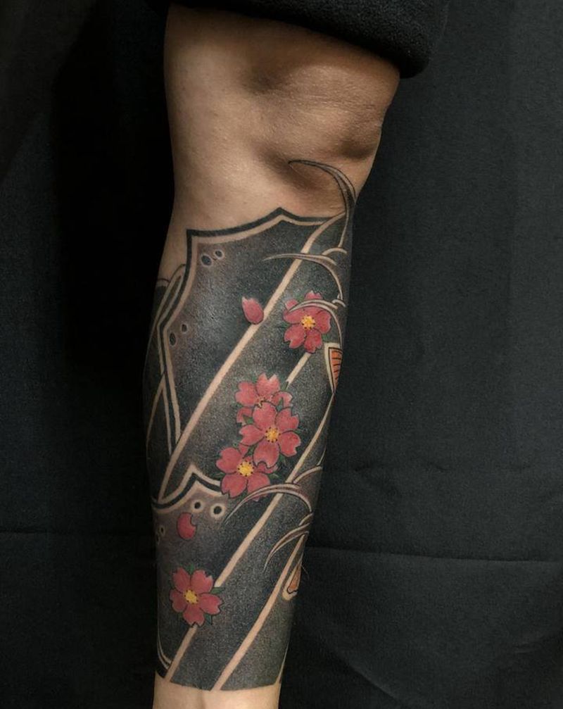 老传统包小腿纹身图片_腿部老传统纹身图案