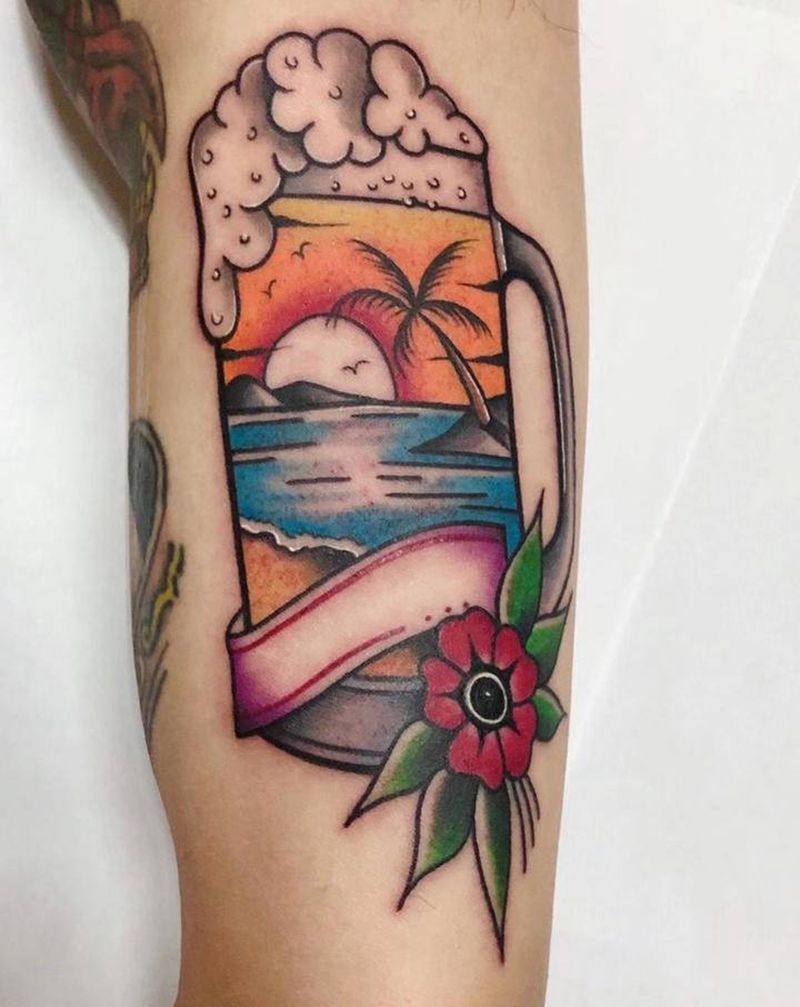 Old school纹身图片_手臂Old School纹身图案