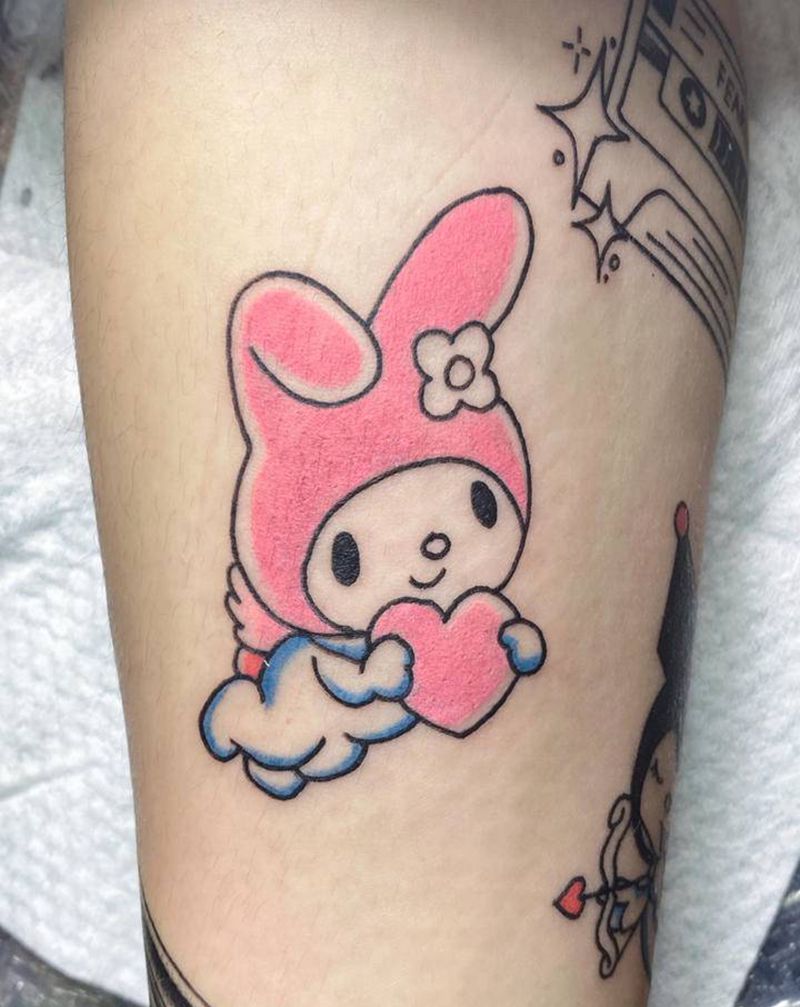 美乐蒂纹身图片_手臂Old SchoolNew School纹身图案