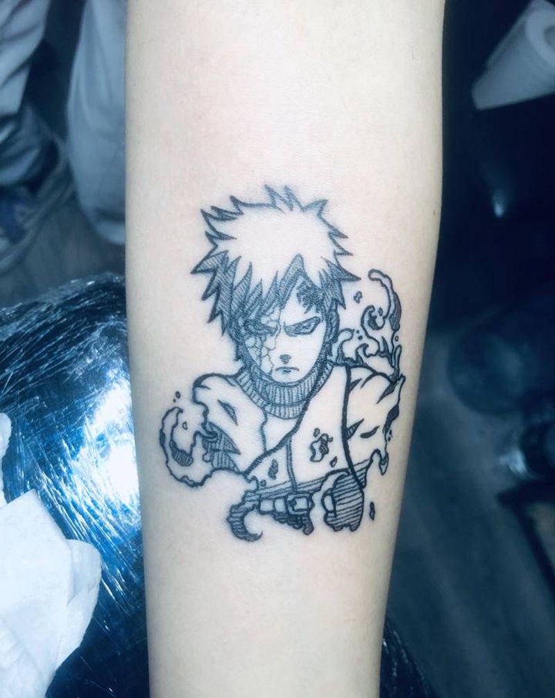 火影。手臂纹身图片_手臂动漫纹身图案