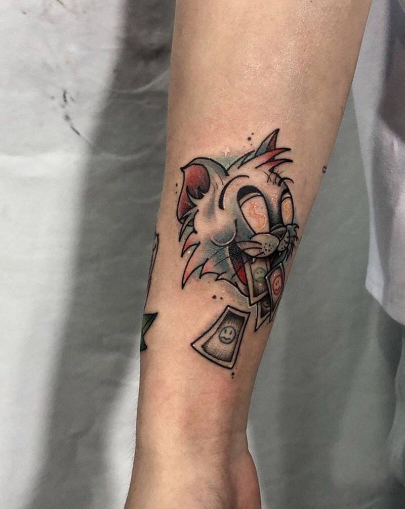 汤姆纹身图片_New School纹身图案