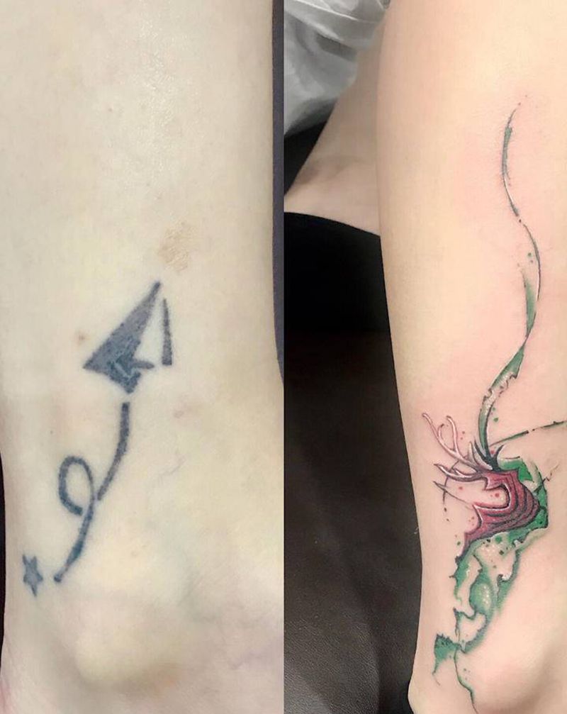 小清新纹身图片_手臂脚部纹身图案