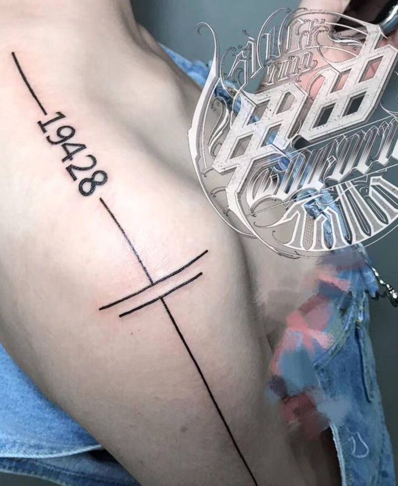 几何纹身图片_肩部几何纹身图案