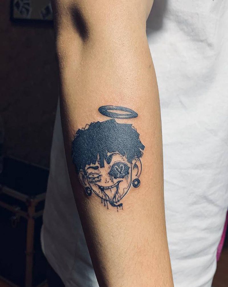 恶魔还是天使？纹身图片_手部手臂纹身图案