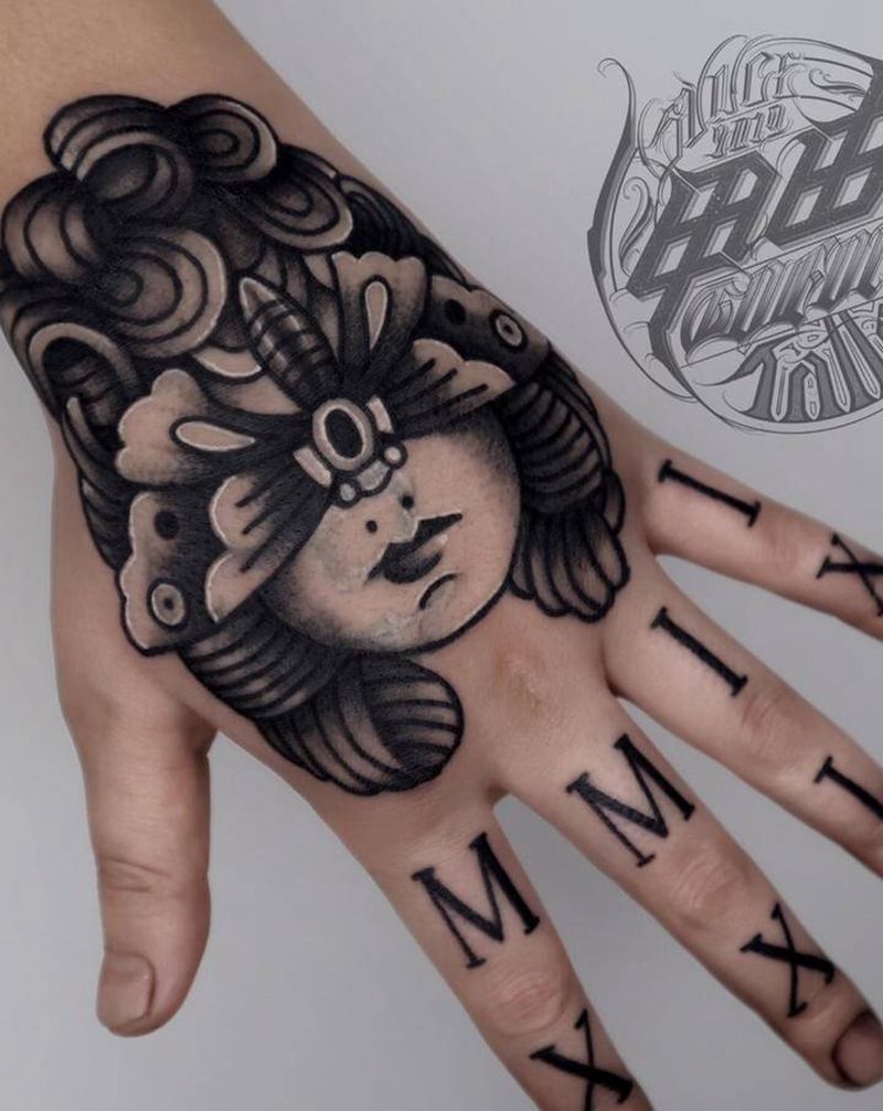 手部School纹身图片_手部Old School纹身图案