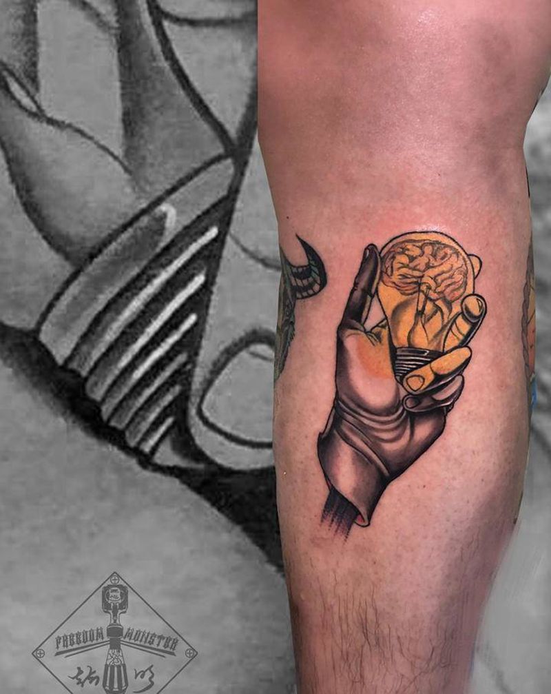 掌控纹身图片_New School纹身图案