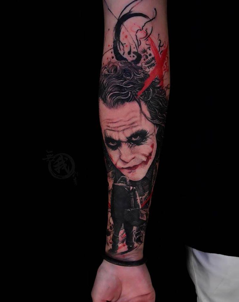 欧美作品纹身图片_手部手臂欧美写实几何纹身图案