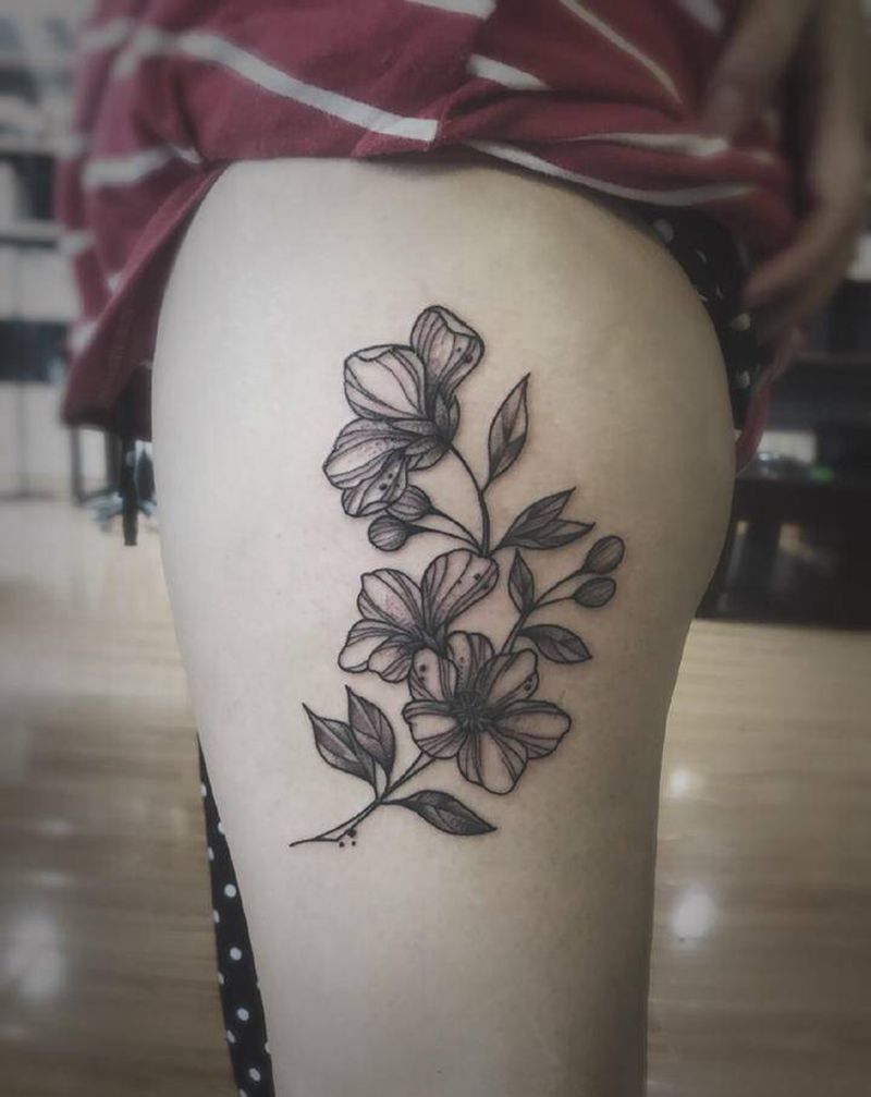 湘西瞳画刺青纹身图片_腿部纹身图案