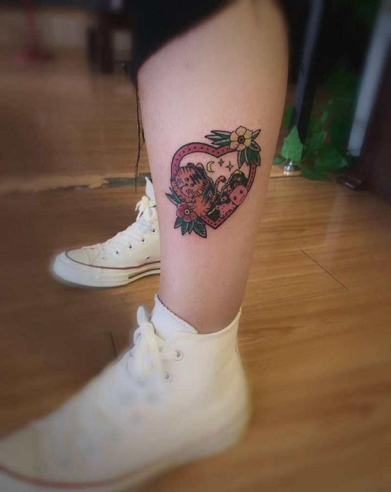 湘西瞳画刺青纹身图片_脚部纹身图案