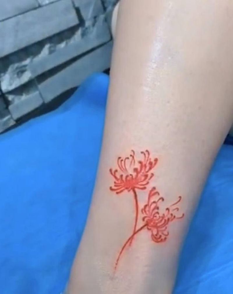 小图纹身图片_腿部脚部新传统纹身图案