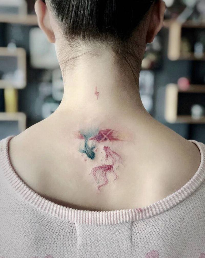 吉首纹身纹身图片_背部纹身图案