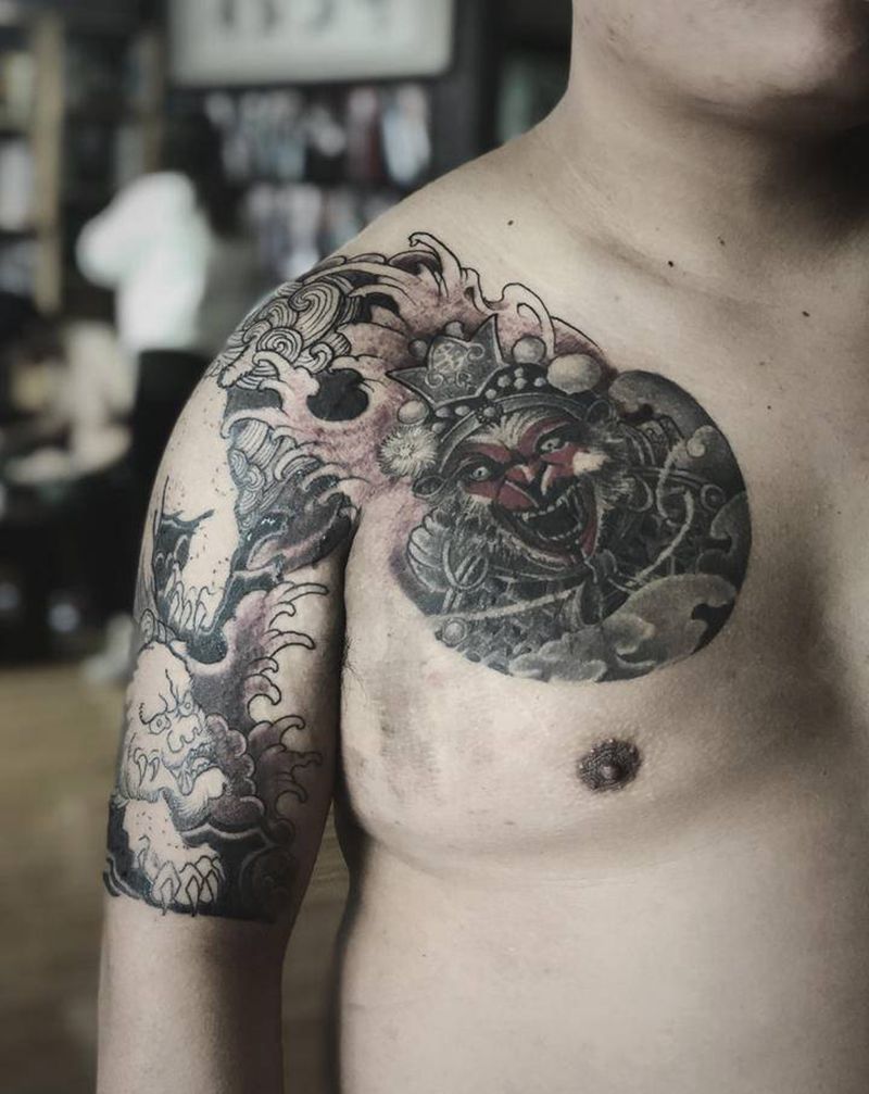 湘西瞳画刺青纹身图片_老传统纹身图案