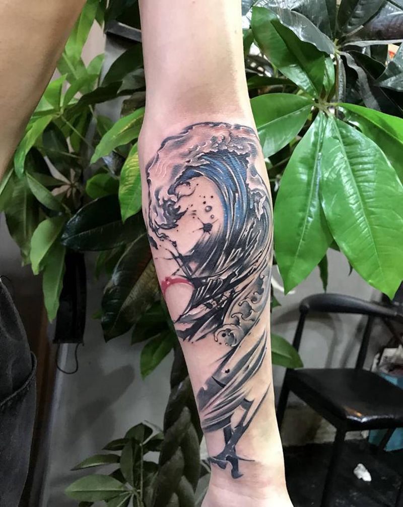 欧美风纹身图片_手臂纹身图案