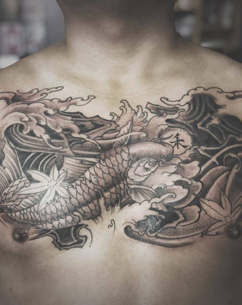 吉首纹身瞳画刺青纹身图片_胸部纹身图案