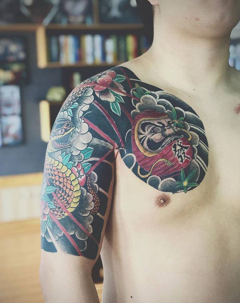 湘西瞳画纹身图片_老传统纹身图案