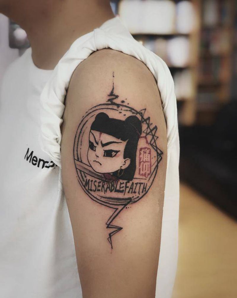 湘西瞳画刺青纹身图片_手臂纹身图案