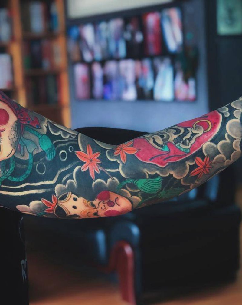 湘西瞳画刺青纹身图片_老传统纹身图案