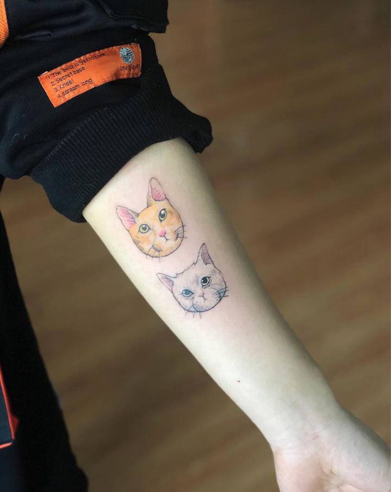 湘西瞳画纹身图片_手臂纹身图案