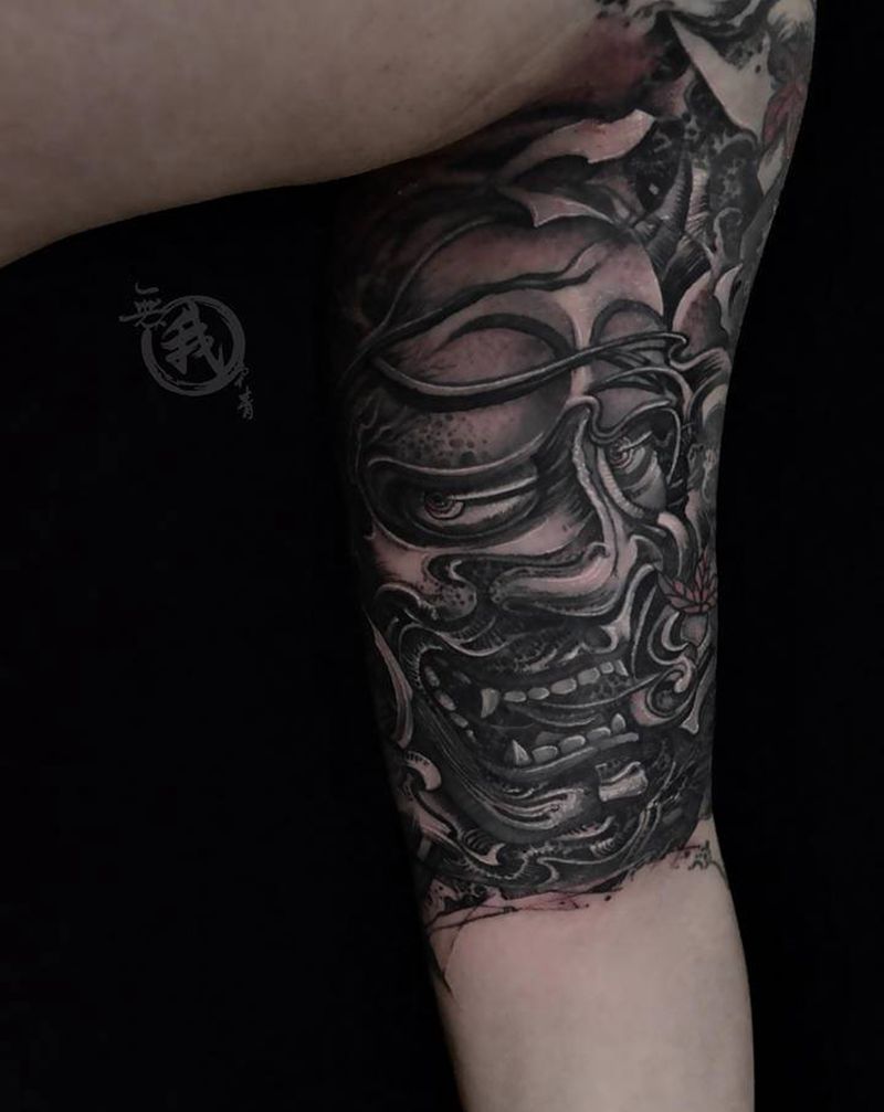 般若纹身图片_手臂手部欧美写实新传统纹身图案