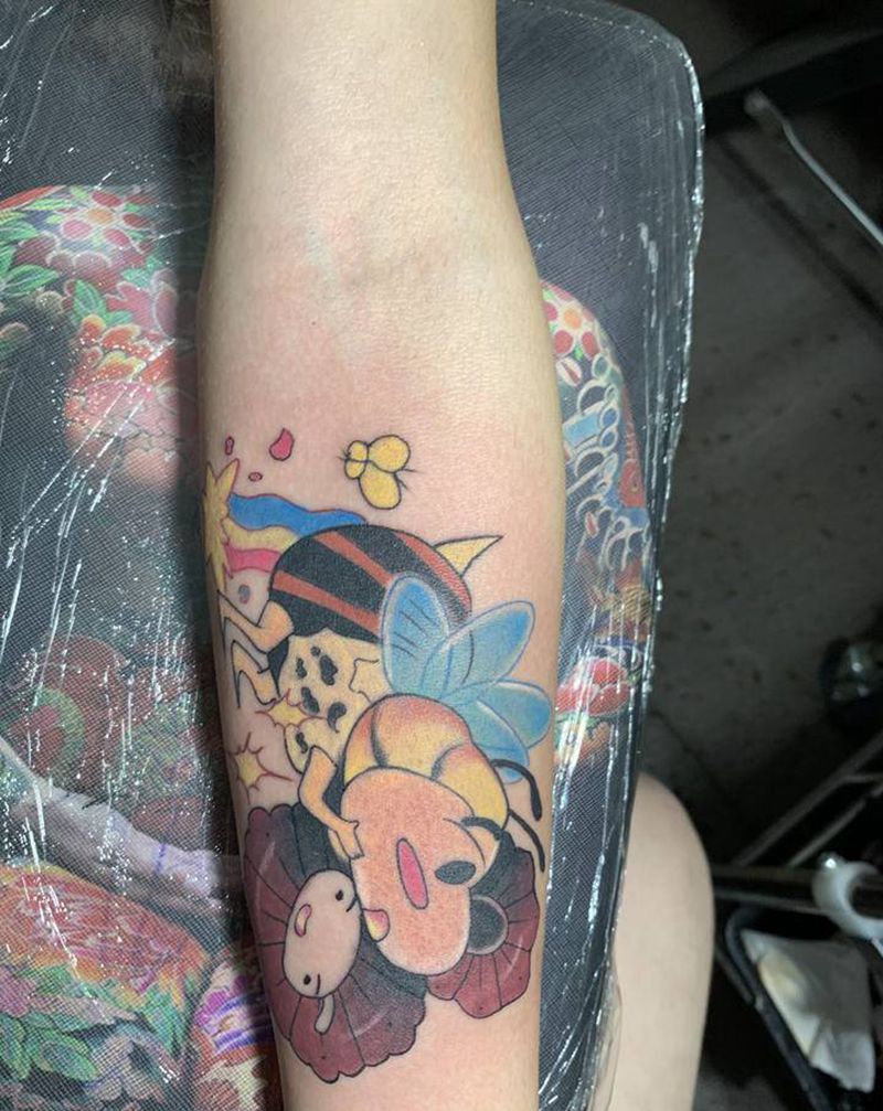 花臂纹身图片_手臂手部新传统老传统纹身图案